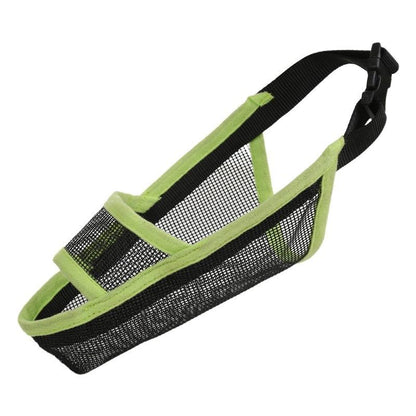 Dog Mouth Cover Anti-Bite Mesh Dog Mouth Cover Medium And Large Dogs Anti-Drop Mask S - Green