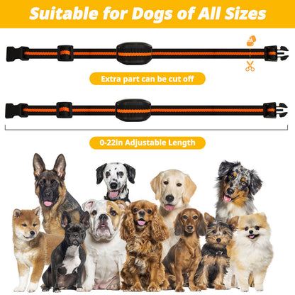 Ultra-Small & Lightweight Dog Training Collar with Remote - 3 Modes, Adjustable Levels, Fits All Sizes(orange)
